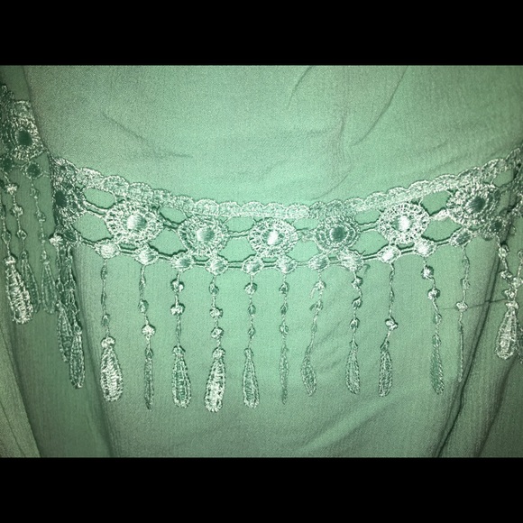 Ocean Drive mint green strapless top - Picture 10 of 11